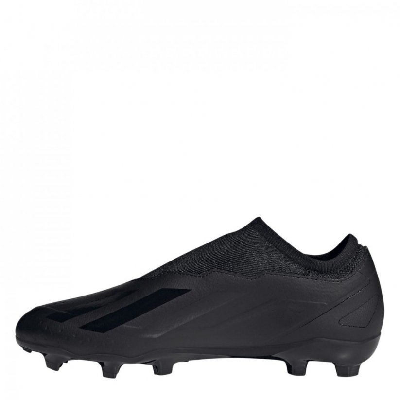 adidas X Crazyfast League Laceless Firm Ground Football Boots Black/Black