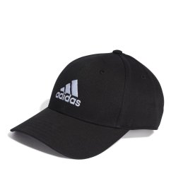 adidas Cotton Twill Baseball Cap Ld51 Black/White