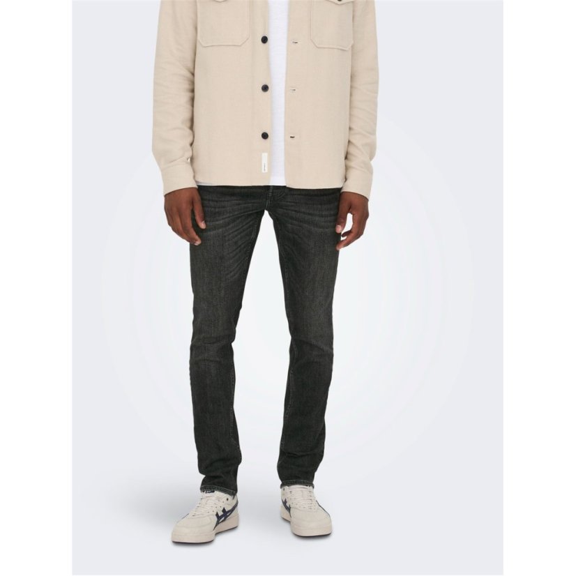 Only and Sons Men's Slim Fit Jeans Black