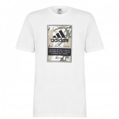 adidas Graphic Logo pánske tričko White Camo Box
