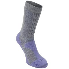Karrimor Merino Fibre Midweight Walking Socks Womens Grey/Lilac