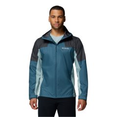 Columbia Men's Inner Limits Hooded DWR Waterproof Jacket Blue