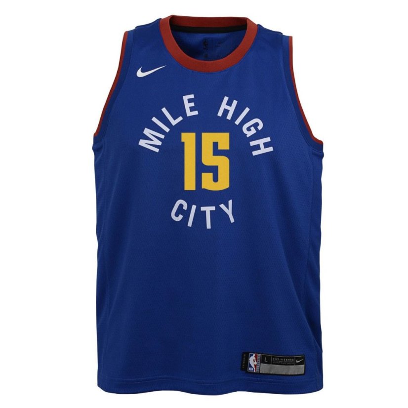 Nike Denver Nuggets Nikola Jokic #15 jersey Blue