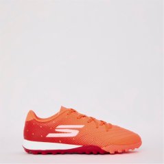 Skechers SKX_ 1 Junior Firm Ground Football Boots Red/Gold