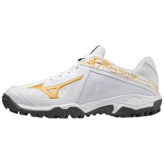 Mizuno Wave Lynx Hockey Shoe Wht/Gold/Iron