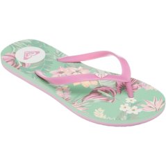 Roxy Women's By the Sea Flip Flops Green Pink