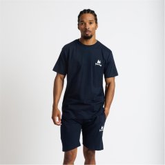 Money Lounger Elasticated Short Twin Set Navy