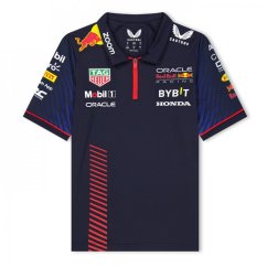 Castore Red Bull Short Sleeve Polo Junior Night Sky