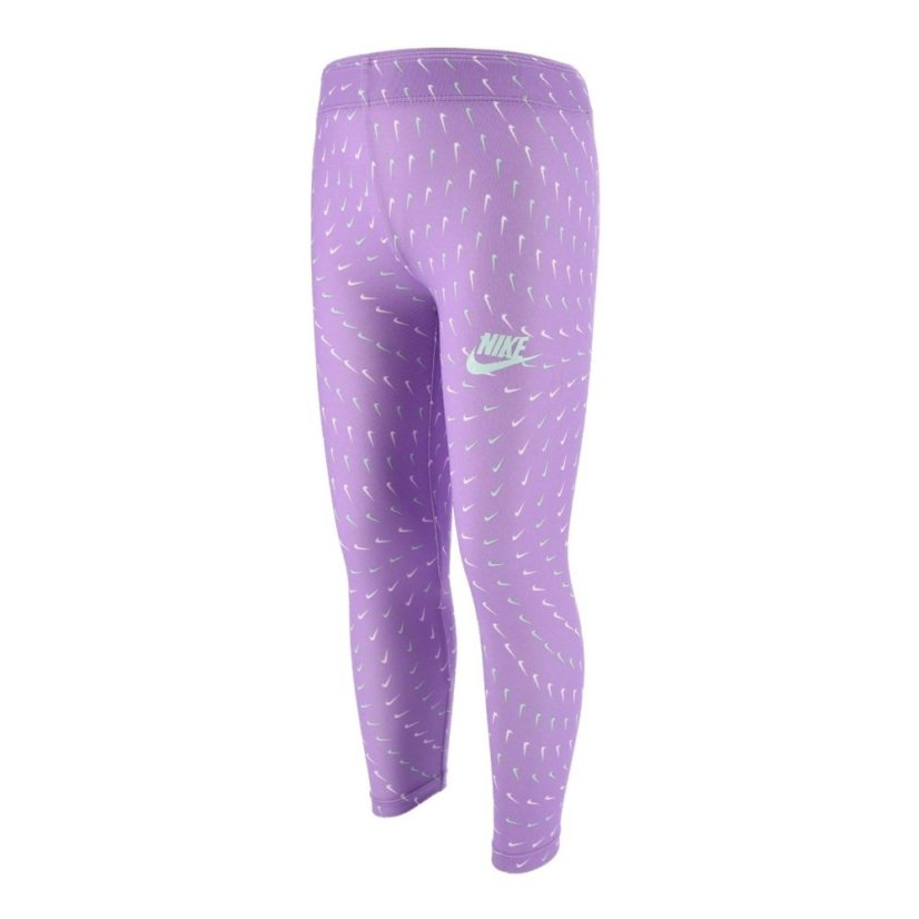 Nike Sport Essential Allover Print Leggings Violet