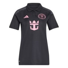 adidas Womens adidas Inter Miami Messi 10 Away Shirt 25/26 Black/Pink