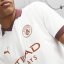 Puma Manchester City Authentic Away Shirt 2023 2024 Adults White/Bronze