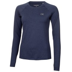 Calvin Klein Golf Women's Long-Sleeve T-Shirt Navy Marl