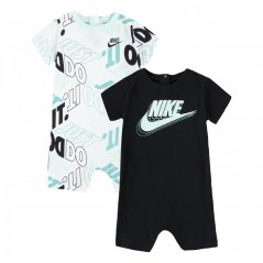 Nike 2PK Romper Baby Black