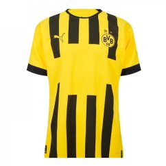 Puma BVB Home Kit Authentic No Sponsor 2022 2023 Adults Cyber Yellow