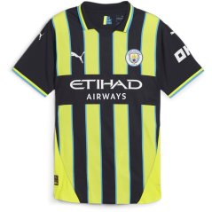 Puma Manchester City Authentic Away Shirt 2024 2025 Adults Yellow