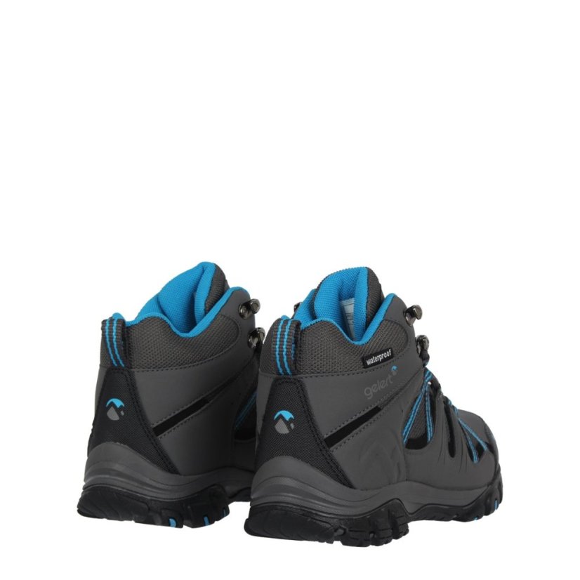 Gelert Horizon Waterproof Walking Boots Juniors Charcoal/Blue