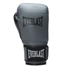 Everlast Powerlock Boxing Hook & Loop Glove Charcoal