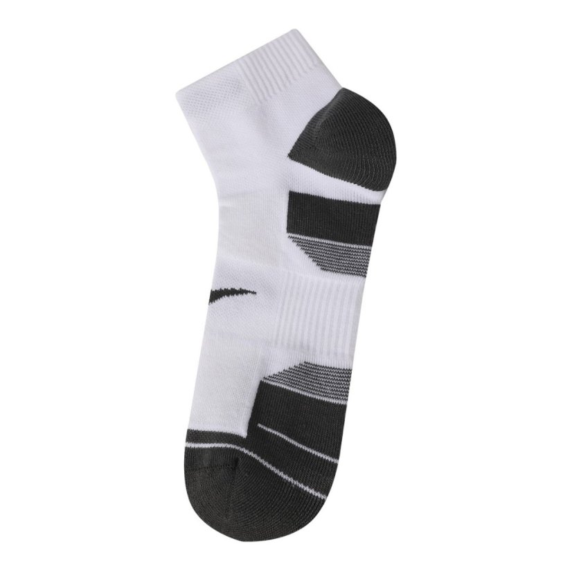 Everlast Mens Cushioned Quarter Socks 2Pk White