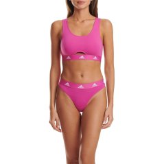 adidas Active Comfort Cotton Scoop Bralette Fuchsia