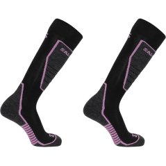 Salomon Access 2 Pack Ski Socks Womens Black