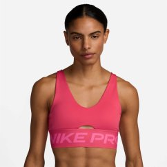 Nike Pro Indy Plunge Women'S Medium-Support Padded Sports Bra Medium Impact Womens Pinksicle