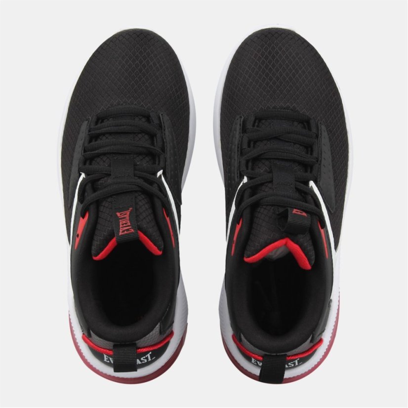 Everlast Unisex Kids' Swish Lightweight EVA Basketball Trainers Black/White/Red