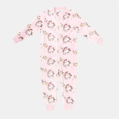 Star Fleece Onesie Infant Girls Unicorn Print Unicorn