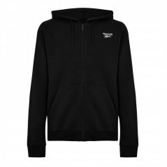 Reebok Identity Fleece Zip-Up Hooded Jacket Mens Hoody Black
