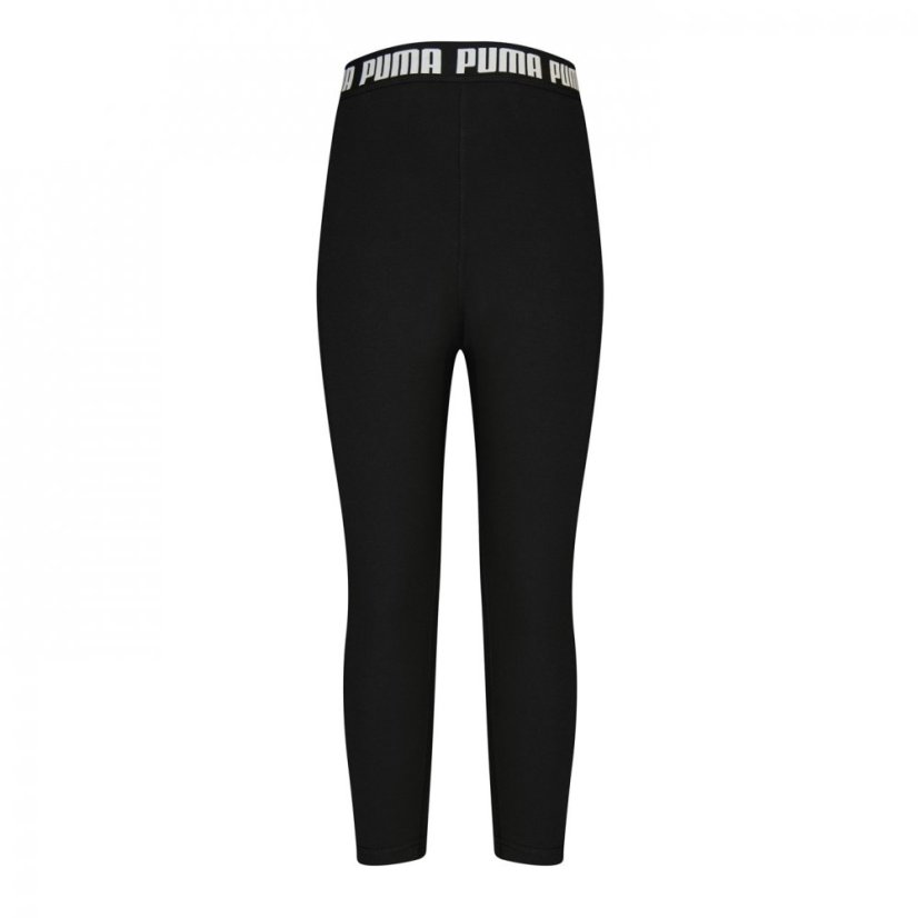 Puma Strong High Waisted Tights Junior Girls Black