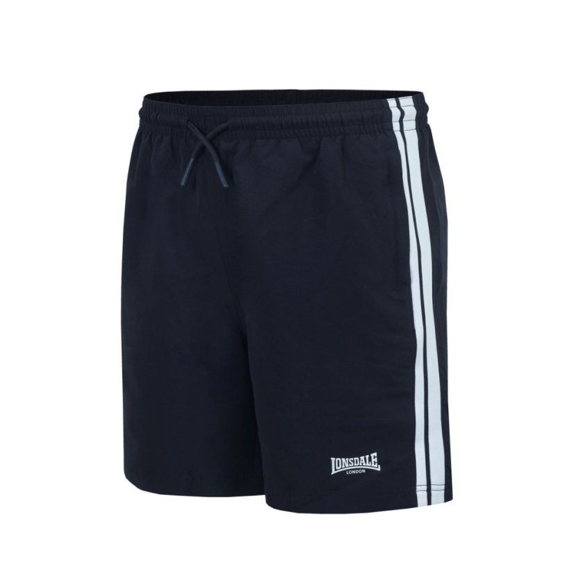Lonsdale Stripe Woven pánske šortky Black