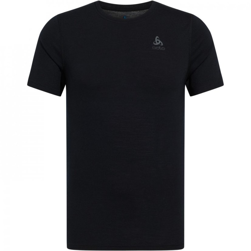 Odlo Men's Merino Short-Sleeve Baselayer Top Black