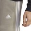adidas Essentials 3 Stripe Fleece pánské šortky Silver Pebble