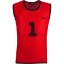 Slazenger 1-20 Numbered Bibs Senior Red
