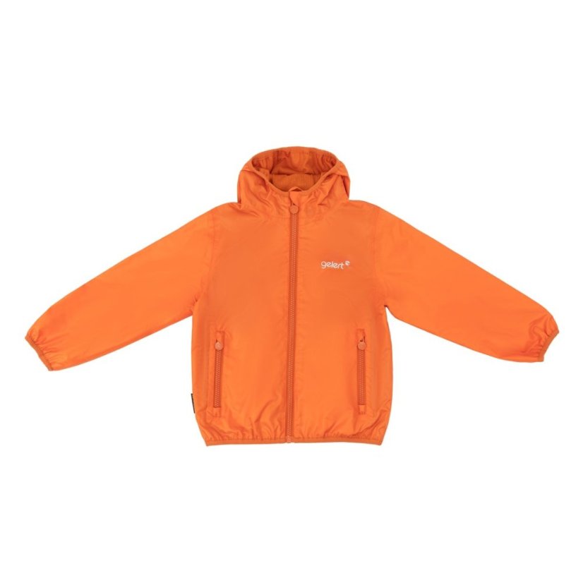 Gelert Kids' Dursley Waterproof Long Sleeve Hooded Jacket Rust