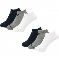 New Balance 6 Pack Low Cut Socks Unisex Juniors White Multi