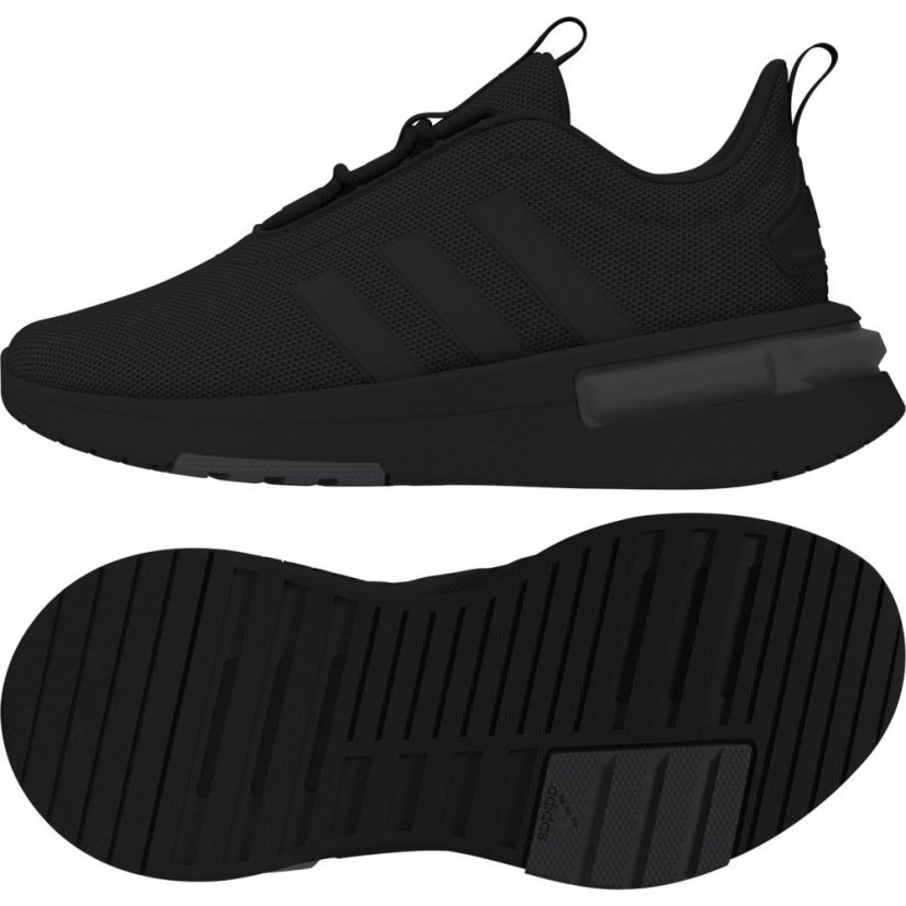 adidas Racer TR21 Junior Boys Trainers Triple Black