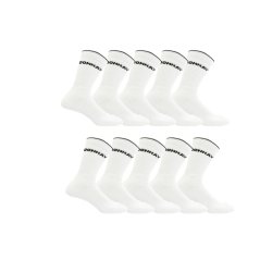 Donnay Crew 10 Pack Sports Socks Lddies White