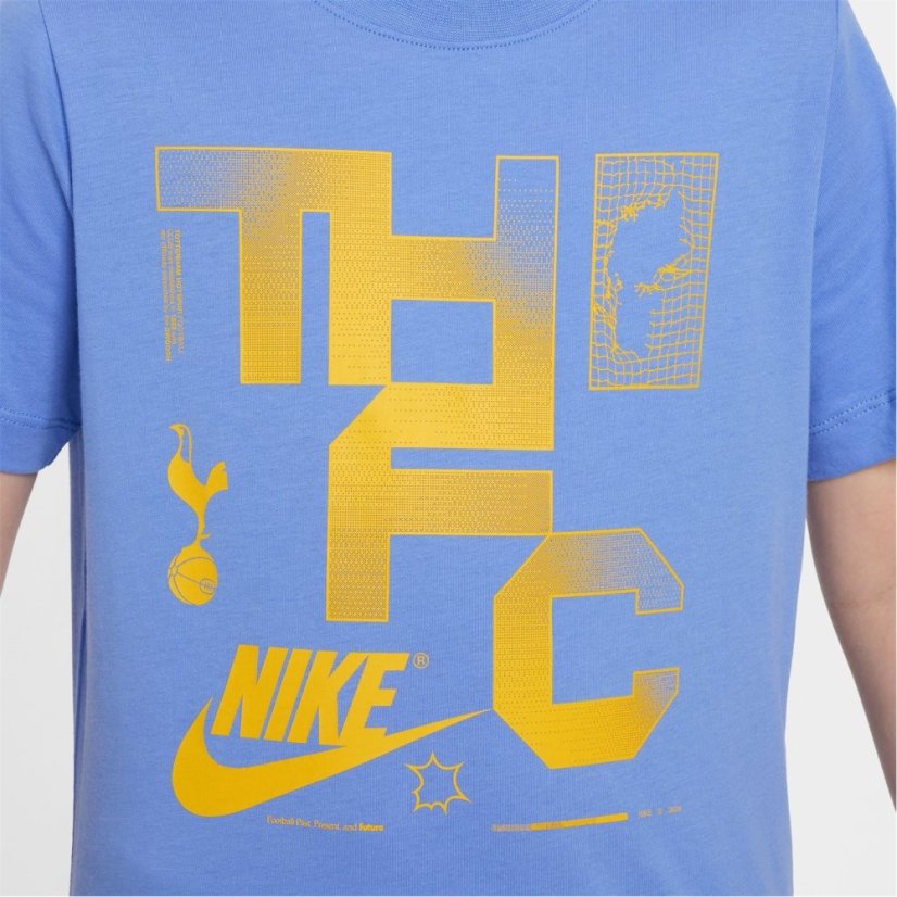Nike Tottenham Hotspur Futura T-Shirt 2024 2025 Juniors Blue