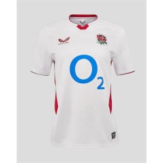 Castore England Rugby Home Shirt 2025 Womens White/Red