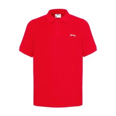 Slazenger Plain pánske polo tričko Red