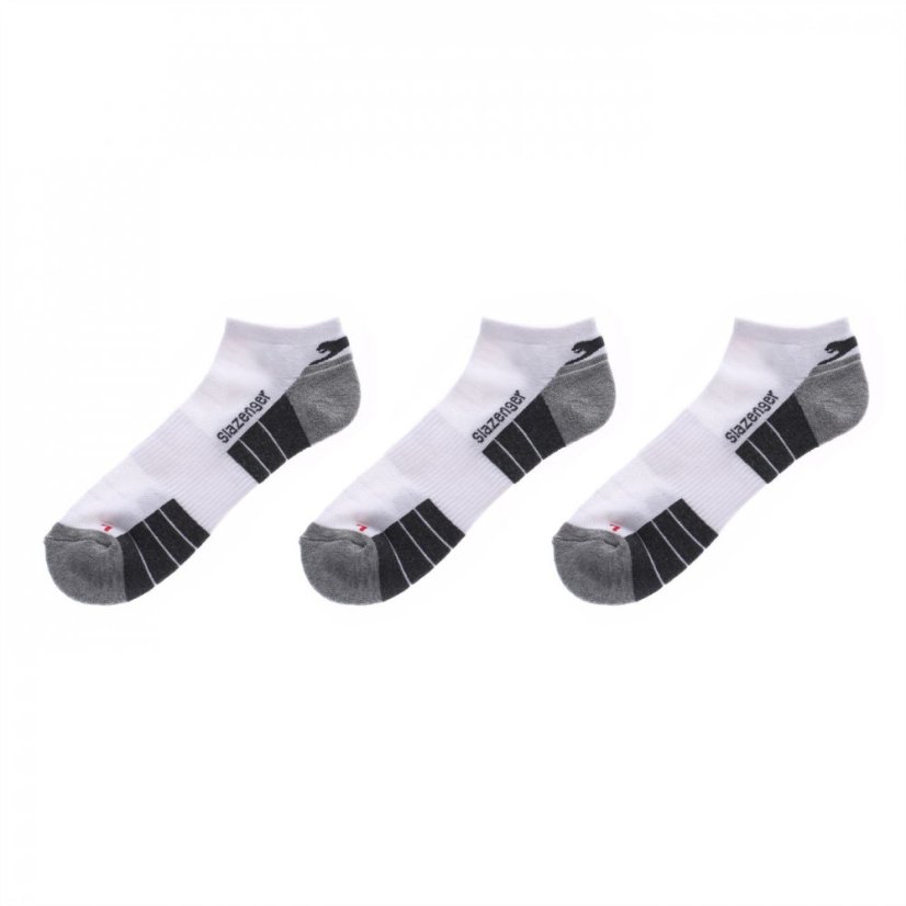 Slazenger 3 Pack Trainer Socks Mens White