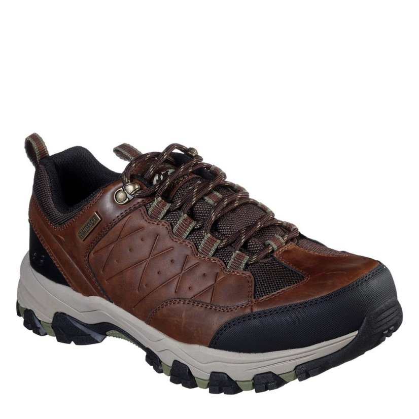 Skechers Helson Waterproof Walking Shoes Mens Brown