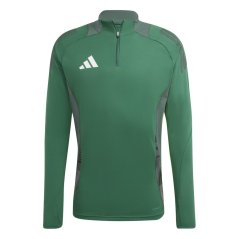 adidas Men's Tiro24 C Quarter Zip Fleece Dark Green