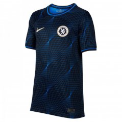 Nike Chelsea Away Shirt 2023 2024 Juniors Soar/Gold/White