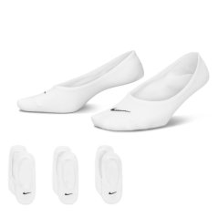 Nike 3 Pack Invisible Socks Ladies White