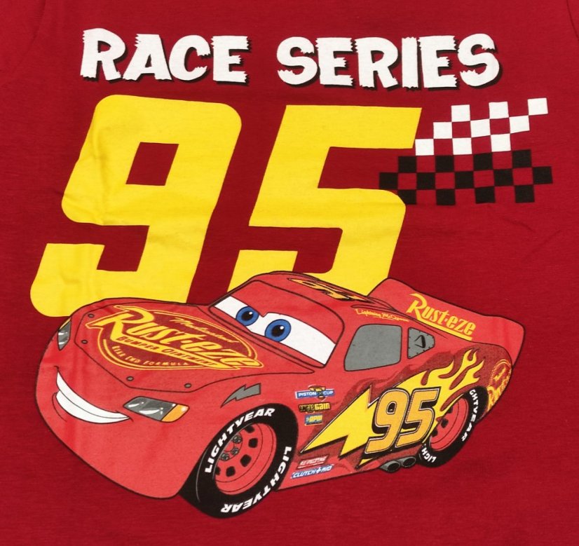 Dětské tričko Disney Autá - Blesk McQueen Red