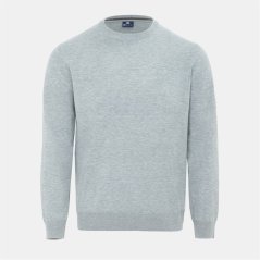 Giorgio Crew Neck Sweater Knit Men Grey Marl