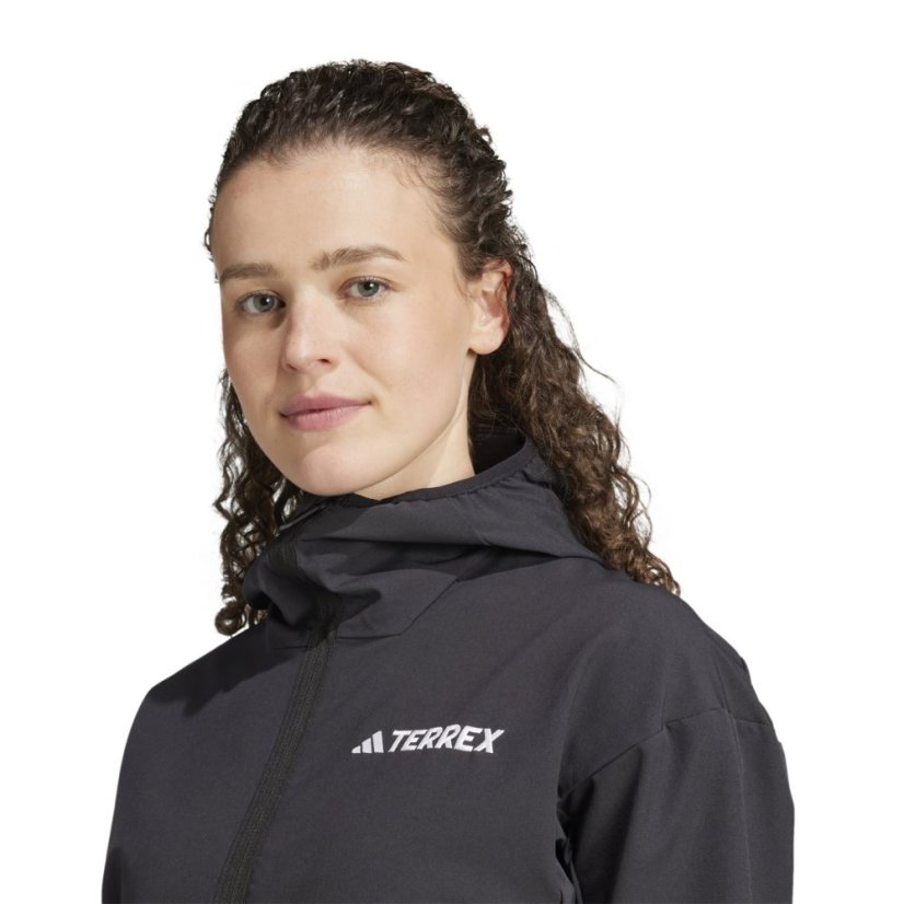 adidas Women's Terrex Multi Long Sleeve Zip Softshell Jacket Black