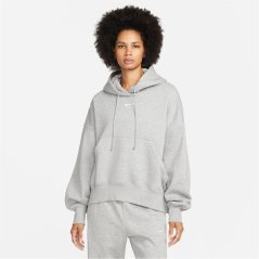 Nike Sportswear Phoenix Fleece Women's Over-Oversized Pullover Hoodie Grey Hth/ Whi