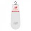New Balance No Show Liner 6 Pack Socks White